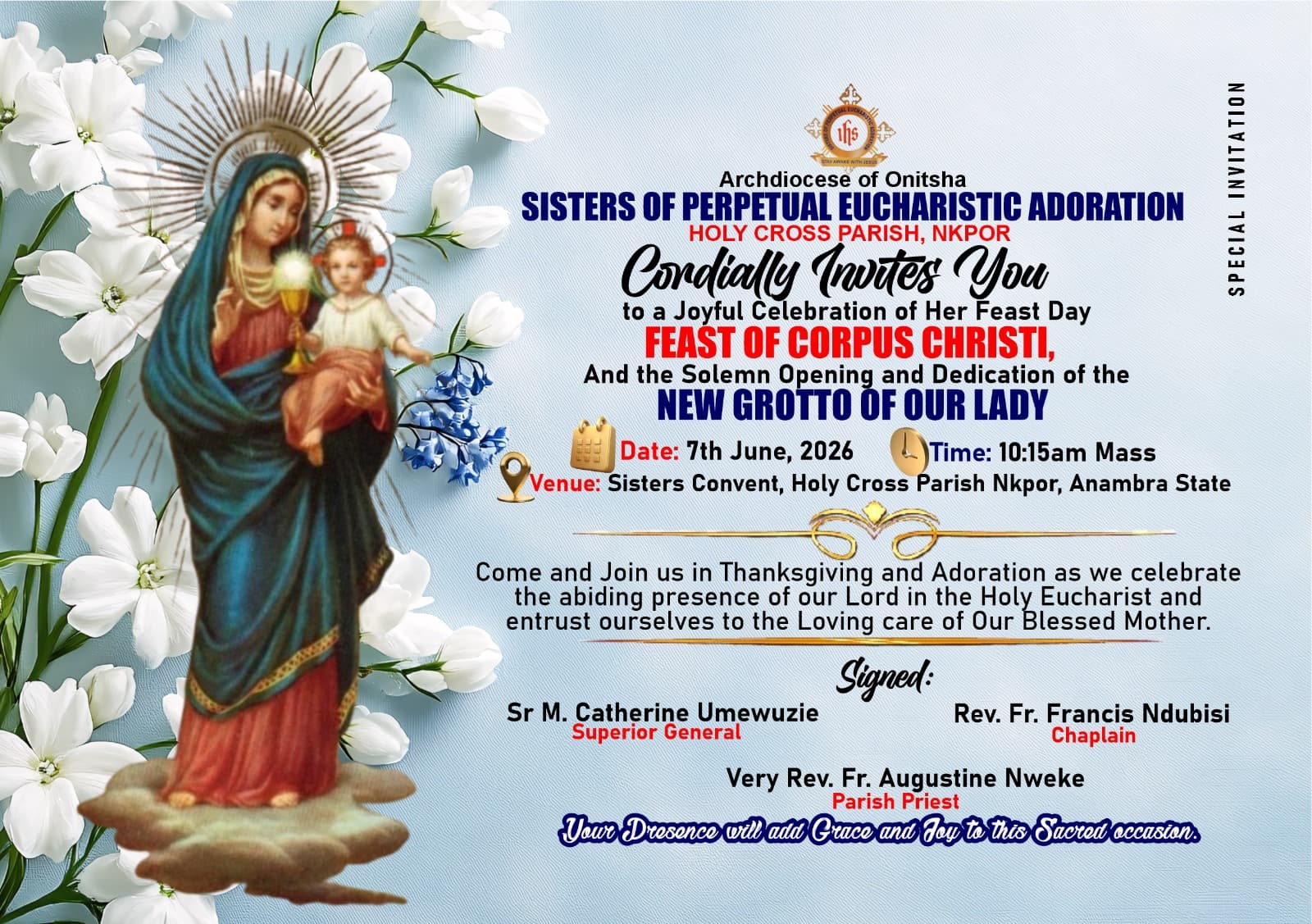 Upcoming Event Flyer